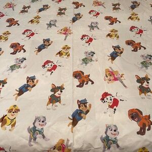 Paw Patrol Toddler Flat Sheet Only Pottery Barn Kids Organic Cotton w/ Tag